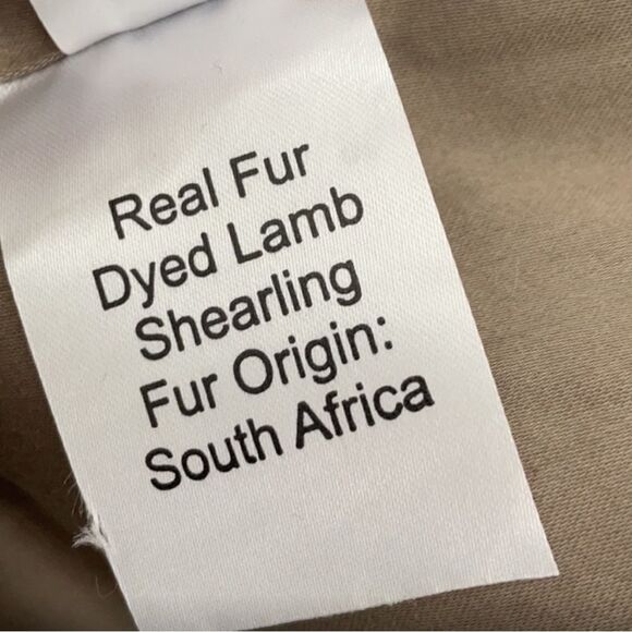 Jenni Kayne Yves Taupe Lamb Shearling 3/4 Sleeve Coat - Picture 9 of 16